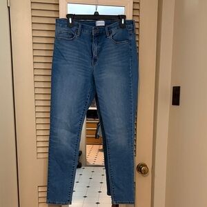 Crown & Ivy Blue Straight Leg Jeans